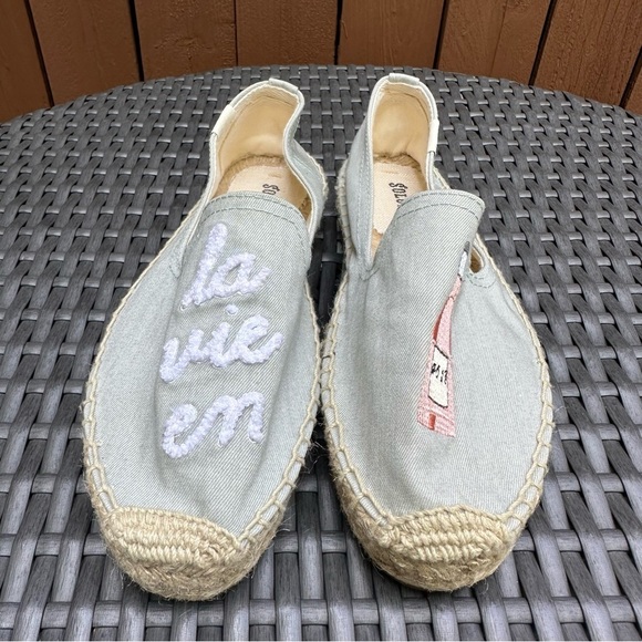 Soludos | NEW without Box La Vie en Rose Chambray Espadrilles Size 6 - Picture 11 of 14